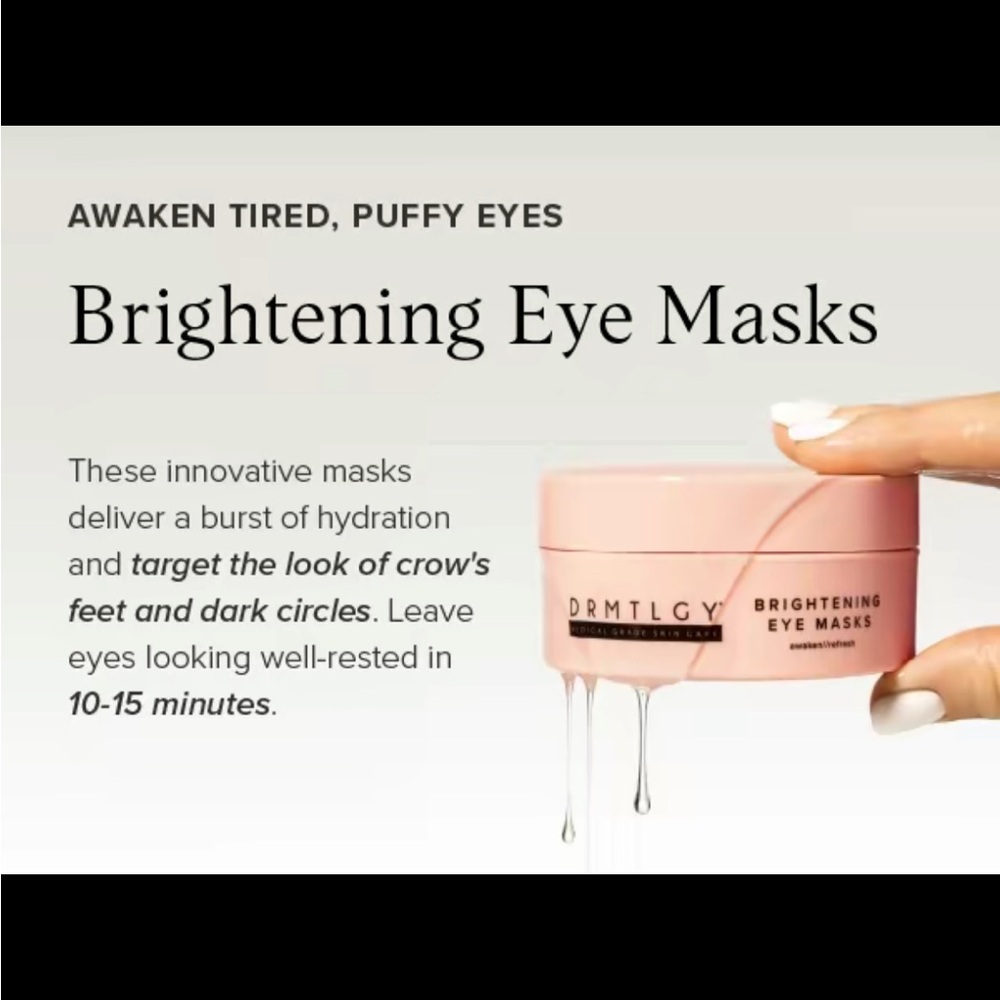 DRMTLGY Brightening Eye Masks - Picture 3 of 6